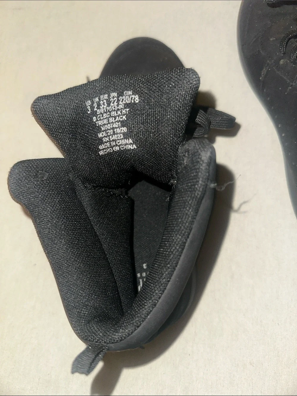 Kids Size 3 Gap Black Lace-Up High-Top Sneakers